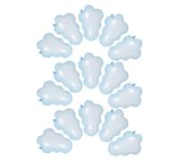 FONDOTIN 15 Pièces Lot de 15 Ballons Nuage en Film D’Aluminium Brillant, Décorations Gonflables pour Anniversaire et Shower, Forme Nuage Irrégulière, Accessoires Festifs Résistants et