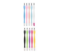 FONDOTIN 15 pièces Outil Manucure Double Tête Portable pour Retrait Peau Morte et Cuticules et Léger pour Soin Ongles Précis et Doux Couleur Aléatoire Couleur Aléatoire