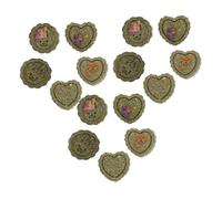 FONDOTIN 15Pièces Snacks De Gâteaux à Mâcher Naturels pour Chinchillas Et Cobayes Incluant Formes Variées Cœur Fleur pour Optimale