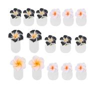 FONDOTIN 16 pièces Séparateurs Orteils Silicone Doux Écarteurs Doigts Fleur pour Manucure et Pédicure Confortables et Réutilisables pour Pose Vernis Alignement et Soulagement des Orteils