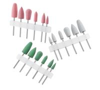 FONDOTIN 18 pcs Silicone Nail Drill Bits Set For Manicure And Cuticle Cleaning Acrylic Nail Drill Bits Easy To Use And Replace