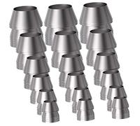 FONDOTIN 18 Pièces Coins Coniques en Fer pour Manche de Marteau, Faciles à Installer Utiliser, Accessoires Robustes Argentés pour Boîte à Outils Domestique