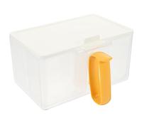 FONDOTIN 1ensemble Boîte De Rangement Étanche pour Cotons Et Accessoires De Beauté avec Couvercle Organisateur De Salle De Bain à Compartiments Multiples