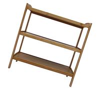 FONDOTIN 1pièce Étagère à Chaussures Bambou Élégante Rangement Pratique pour Entrée Niveaux Support Stable pour Maison Rack De Stockage Compact