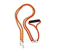 FONDOTIN 1pièce Laisse Tressée pour Chien Corde Double Tête pour Extérieur Laisse De Rouge Jaune