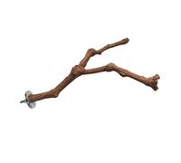FONDOTIN 1pièce Perchoir Bois pour Oiseaux Jouet Naturel pour Perroquets avec Écorce Accessoire De Cage pour Activités Physiques Et Environnement Confortable