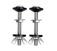 FONDOTIN 2 ensembles Jeu de Boulons de Réservoir Wc avec Joint Étanchéité Kit de Remplacement Robuste pour Fixation Abattant Toilette et Facile à Installer Compatible Standard