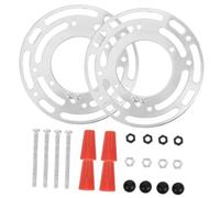 FONDOTIN 2 Ensembles Support de Montage pour Luminaire Acier avec Vis de Mise à Terre Lot pour Fixation Plafonniers et Appliques Murales Accessoires de Fixation Éclairage Plafond