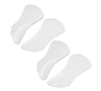FONDOTIN 2 Paires de Coussinets de Voûte Plantaire en Silicone Transparent Antidérapants, Talonnettes Demi-pointure Massage à Picots, Semelles Intérieures Unisexes pour Chaussures