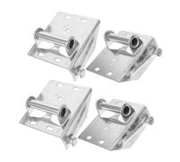 FONDOTIN 2 paires Supports de Charnière Fer pour Porte de Garage Résidentielle Robustes et Durables pour Fixation Inférieure Gauche et Droite Remplaçant Fiable pour Quincaillerie de Porte