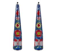 FONDOTIN 2 Pcs Bagues D'ongles en Alliage Style Palais pour Femme Accessoires de Bout des Doigts pour Cosplay, Halloween et Festivités