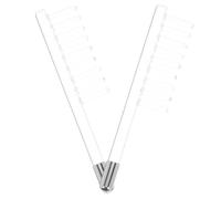 FONDOTIN 2 Pièces Accessoires Tube Verre Haute Fréquence pour Baguette Visage Transparent Non Conducteur et Sécurisé Compatible Beauté