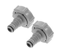 FONDOTIN 2 pièces Adaptateur de Tuyau Piscine Ø pour Vidange Étanche Connecteur Compatible Ph Installation Facile 2pcs Gris Ø 32 mm