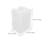 FONDOTIN 2 Pièces Aquarium Plant Holder with Suction Cups Transparent Hanging Aquatic Plant Cups for Fish Tank Decoration and Cultivation Versatile for Various Aquarium