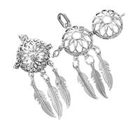 FONDOTIN 2 pièces Attrape-rêves Pendentif Ouvert Bijoux Créatifs avec Diffuseur Parfum Décor DIY Collier et Bracelet Élégant et Unique pour Femmes et Filles