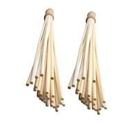 FONDOTIN 2 Pièces Bamboo Massage Stick For Neck And Back Relief Lightweight Portable Wooden Tapping Tool For Body Shoulder And Leg Massage