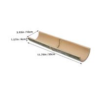 FONDOTIN 2 Pièces Bamboo Water Fountain Parts Half Tube Smooth Water Guide for Outdoor Garden Landscaping Fish Tank and Patio Decor