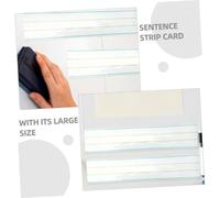 FONDOTIN 2 pièces Bandes Magnétiques Effaçables pour Apprentissage Réutilisables avec Fixation Magnétique Grandes Bandes de Phrases pour Tableau Blanc et Réfrigérateur Portable
