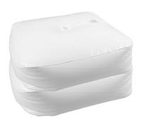 FONDOTIN 2 pièces Base lestée carrée pour arche de ballons contenant de l'eau PVC et réutilisable poids stable pour parasol et décoration de fête extérieur