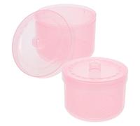 FONDOTIN 2 pièces Boîte de Nettoyage pour Outils de Manucure Boîte Plastique Stérilisante avec Double Filtre Cuvette de Trempage Compacte pour Ponceuses Ongles et Accessoires Prothésiste