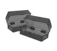 FONDOTIN 2 pièces Boîte Prise Extérieure Étanche Coffret Électrique Résistant Aux Intempéries Protection pour Rallonges et Multiprises Boîtier de Jonction Murale Couverture de Prise