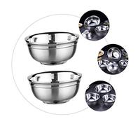 FONDOTIN 2 Pièces Bol Inox Double Paroi Lot de Bols à Soupe Isolants Capacité Résistante pour Maison Restaurant et Camping