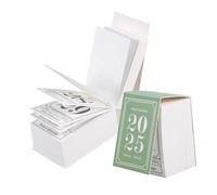FONDOTIN 2 Pièces Calendrier de Bureau Mini Vintage Papier Épais Calendrier à Feuilleter Quotidien Série Poésie Narrative Style Boho pour Bureau Lot