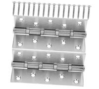 FONDOTIN 2 pièces Charnières à Paumelle Acier Inoxydable Charnières à Coins Carrés Robustes pour Portes Intérieur et Placards Quincaillerie Pratique pour Meubles