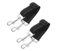 FONDOTIN 2 Pièces Clips de Collier Chien Réfléchissants Nylon Connecteur Double Extrémité Ajustable pour Sécurité et Extension Lot pour Promenades et Entraînement Pets