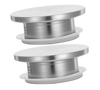 FONDOTIN 2 pièces Couvercle Acier Inoxydable pour Pichet Eau Filtrante avec Couvercle Pratique Anti-poussière pour Carafe Thé et Jus Compatible Cruche Eau Cuisine