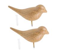 FONDOTIN 2 pièces Crochets Muraux Décoratifs Oiseaux Résine Patères Robustes pour Suspendre Vêtements Sacs et Serviettes Surface Lisse et Charge pour Chambre et Porte