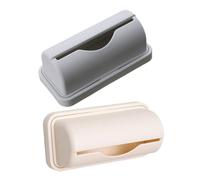 FONDOTIN 2 pièces Distributeur Mural Sacs Poubelle sans Perçage Organiseur Rangement Cuisine Compact pour Sacs Plastiques et Ordures Support Mural Gain de Place pour Maison et Cabinet