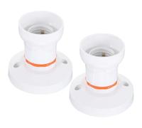FONDOTIN 2 pièces Douille de Lampe Double Usage Support de Plafond Plastique Lot de Base de Lampe Résistante et Polyvalente pour Ampoules à Vis et Baïonnette