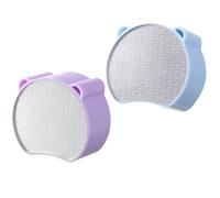 FONDOTIN 2 Pièces Gomme Épilatoire Double Face Abs pour Femmes Exfoliation Douce et Réutilisable Accessoire Manuel pour Éliminer Poils et Peau Morte Design Mignon Portable