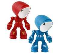 FONDOTIN 2 pièces Lampe de Chevet Robot Rotative LED Tactile Décorative pour Garçon Fille et Étudiants Veilleuse de Bureau Ajustable pour Chambre et Dortoir