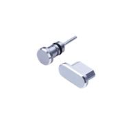 FONDOTIN 2 pièces Lot Bouchons Poussière et Micro USB pour Port Edge Honor Protection Poussière et Facile à Installer Design Aluminium Élégant Gris