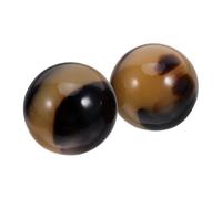 FONDOTIN 2 pièces Lot de Balles Baoding Résine pour Renforcement des Mains Massage Relaxant Boules de Méditation Portables pour Seniors et Exercices à Domicile ou Déplacement