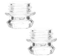 FONDOTIN 2 Pièces Lot de Couvercles Verre Transparent pour Cafetière Percolateur Boutons de Rechange Sans Outils Observation Claire Du Processus Infusion Accessoires Portables pour Machine