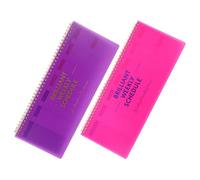 FONDOTIN 2 Pièces Lot de Planners Hebdomadaires Non Datés pour Gestion Du Agenda Mensuel et Journal de Productivité Carnet Organisation Travail et Rose Papier Anti-bavure