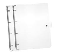 FONDOTIN 2 pièces Lot Protège-bloc-notes Transparent avec Bouton-pression Chemises Souples Anti-saleté pour École et Bureau Couvre-cahier Sécurisé et Pratique
