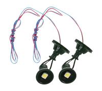 FONDOTIN 2 Pièces Mini Train Signal Light Model for Table DIY Railroad Scene Accessory Decorative and Realistic Railroad Prop for Miniature Model Building