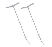 FONDOTIN 2 Pièces Modèle de Lampadaire Lumineux pour Décor de Maquette Accessoires Mini Maison Lampe de Rue Miniature pour Table Sable et Diorama Lumière Blanche Chaude