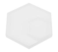 FONDOTIN 2 pièces Moule Silicone Hexagonal Moule DIY Époxy Cristal Flexible pour Sous-verres Décoratifs Facile à Nettoyer pour Bricolage Maison