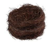 FONDOTIN 2 Pièces Nid Oiseau Tissé Rotin Décoration Artificielle et Réaliste pour Jardin Balcon et Maison Ornement Naturel