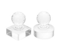 FONDOTIN 2 Pièces Outil de Pressage Fard à Paupières avec Cadres Carré et Rond Presse Compacte Portable pour Réparation Fard à Paupières Blush Highlighter et Sourcils