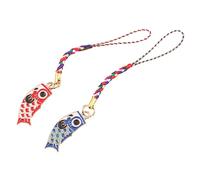FONDOTIN 2 Pièces Pendentif En Forme De Carpe Pour Porte-clés Breloques Pour Téléphone Porte-clés à Suspendre