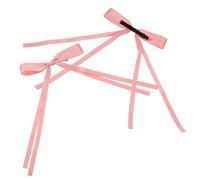 FONDOTIN 2 Pièces Pinces Cheveux Nœud Rose pour Garçon Fille Légères et Portables Accessoires Cheveux Mignons Cosplay Lolita Maintien Ferme pour Épais ou Fins