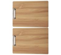FONDOTIN 2 Pièces Planche à Dessin et de Suspension Bois avec Pince Métallique Rigide pour Bureau École et Atelier de Dessin