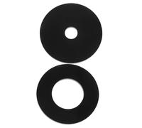 FONDOTIN 2 pièces Plaque de Base pour Table de Défonceuse Plastique Noir Accessoire de Toupie à Double Insert pour Table de Sciage de Précision