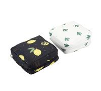 FONDOTIN 2 pièces Pochette Étanche de Rangement pour Serviettes Hygiéniques Sac Portable Multifonction Twill Protection Intérieure Renforcée pour Voyages et Accessoires Quotidiens